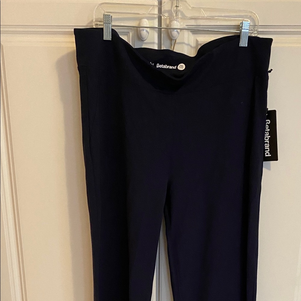 Betabrand Yoga Dress Pant NWT Navy 2XL Tall